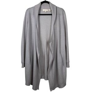 InHabit Womens 100% Cashmere Longline Cardigan Pockets Size‎ S Quiet Luxury